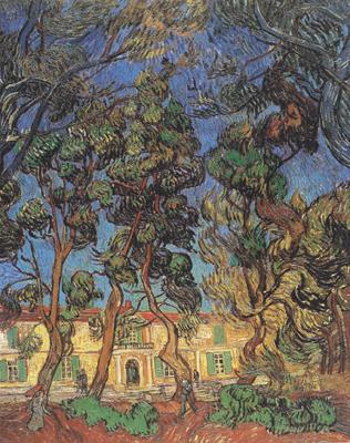 Vincent Van Gogh Trees in the Garden of Saint-Paul Hospital (nn04) Norge oil painting art